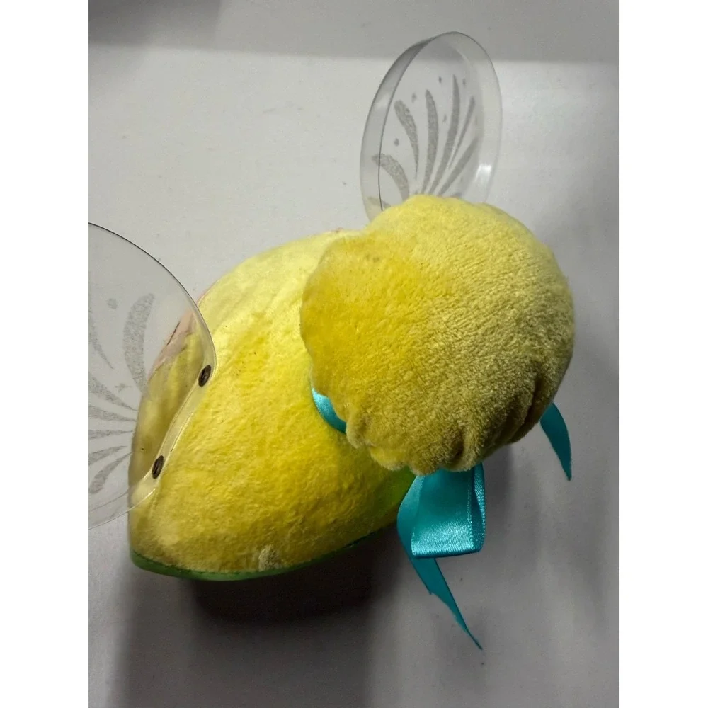 Disney Parks Tinker Bell Plush Character Hat with Wings Peter Pan Fairy Yellow